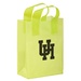 Color Frosted 8" x 4" x 11" Logo Shopper Bags