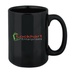 14 oz. Magnum Custom Ironstone Mug - Front only - 3 imprint col.