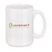 14 oz. Magnum Custom Ironstone Mug - Front only - 3 imprint col.