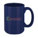 14 oz. Magnum Custom Ironstone Mug - Front only - 3 imprint col.
