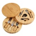 8-Piece Swivel Top Bamboo Cheese Board Set