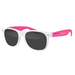 Two-Tone Retro Vibes White Frame Sunglasses