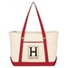 Large Cotton Canvas Sailing Tote Bag