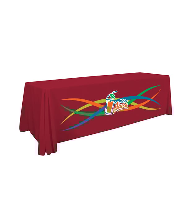 8' Standard Table Throw (Full-Color Front Only)