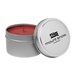 Large Silver Tin Candle