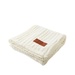Leeman Cable Knit Sherpa Throw