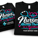 Nurses Heartbeat T-shirt with Personalization