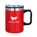 14 oz. Pisa Double Wall Insulated Mug - Screen Print
