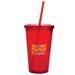 18 oz. Double Wall Acrylic Tumbler- Front only - Full Color Imprint