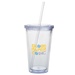 18 oz. Double Wall Acrylic Tumbler- Front only - Full Color Imprint