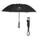 46" Arc Telescopic Inversion Umbrella With Carabiner Handle And 100% rPET Canopy
