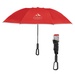 46" Arc Telescopic Inversion Umbrella With Carabiner Handle And 100% rPET Canopy