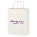 Kraft Paper White Shopping Bag - 10 x 13, Kraft Paper White Shopping Bag - 10 x 13 Kraft Paper Whit