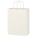 Kraft Paper White Shopping Bag - 10 x 13, Kraft Paper White Shopping Bag - 10 x 13 Kraft Paper Whit