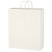 Kraft Paper White Shopping Bag - 16" x 19"