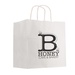 Kraft Paper White Shopping Bag - 10"x 10"