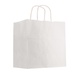 Kraft Paper White Shopping Bag - 10"x 10"