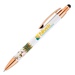 Festive Merry Christmas & Happy New Year Stylus Copper Pen - Full Color Imprint