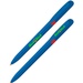 Pivo Blue Promotional Pen with Color Ring