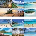 Full Color Beaches Spiral Wall Calendar -2027