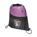 Tonal Heathered Non-Woven Drawstring Backpack - Full Color Imprint