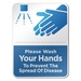 6" x 8" Hand Wash Reminder Signs