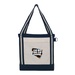 V Natural Striped Recycled Cotton Boat Bag