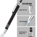 Celena Lighted Tip Soft Touch Stylus Pen - Full Color Imprint