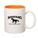 11 oz. Colored Stoneware Mug With C-Handle