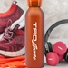 20 oz. Aluminum Bottle with Silicone Carrying Strap - 2 Color Imprint