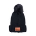 Leeman Knit Beanie With Fur Pom Pom