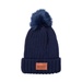 Leeman Knit Beanie With Fur Pom Pom