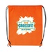 Non-Woven Drawstring Cinch-Up Backpack - Full Color Imprint