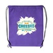 Non-Woven Drawstring Cinch-Up Backpack - Full Color Imprint