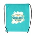 Non-Woven Drawstring Cinch-Up Backpack - Full Color Imprint