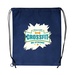 Non-Woven Drawstring Cinch-Up Backpack - Full Color Imprint