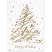 Classic Modern Tree Holiday Greeting Card