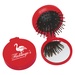 Custom Folding Hair Brush with Mirror 2-In-1 Kit