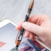 Cambria Marble Stylus Copper Pen - Full Color Imprint