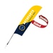13' Streamline Razor Sail Sign Kit (Double-Sided with Ground Spike)
