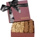 The Chairman Burgundy Gift Box - Almond Butter Crunch & Cashew Caramel Turtles