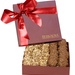 The Chairman Burgundy Gift Box - Almond Butter Crunch & Cashew Caramel Turtles