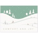 Classic Snow Hills Holiday Card