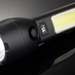 Solar Powered Rechargeable 130 Lumen COB Flashlight