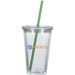 16 oz. Newport Acrylic Tumbler With Colored Straw