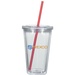 16 oz. Newport Acrylic Tumbler With Colored Straw