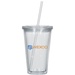 16 oz. Newport Acrylic Tumbler With Colored Straw