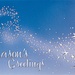 Classic Magical Wisp of Stars Holiday Greeting Card