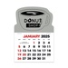 2-Color Stick Up Grid, English (14-Month) Coffee Cup Shape