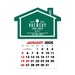 2-Color Stick Up Grid, English (14-Month) House Shape